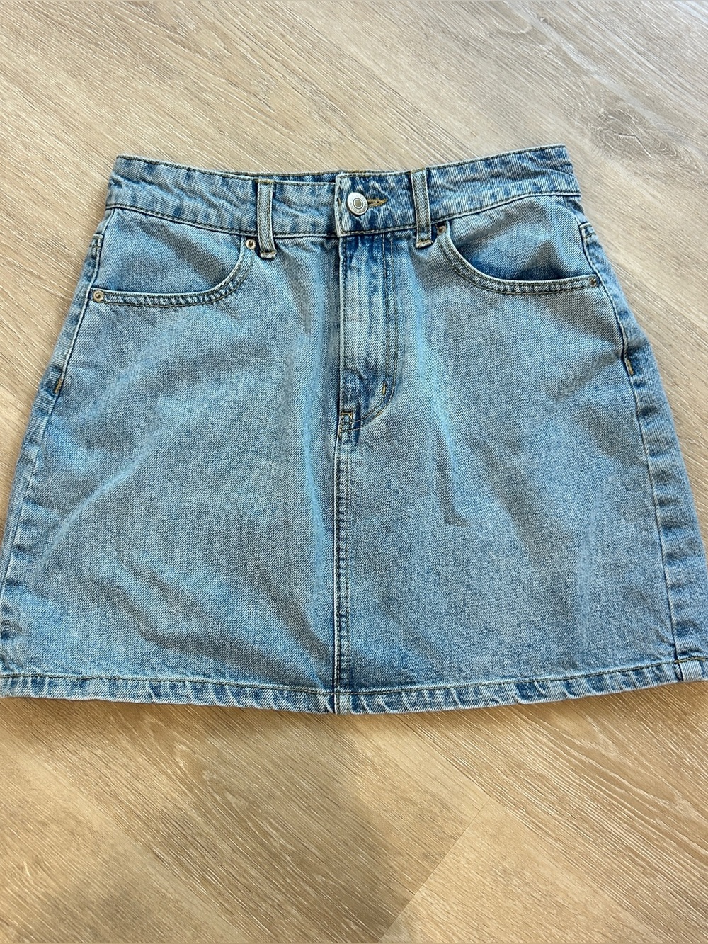 Forever 21 Denim Mini Skirt Small Light Wash